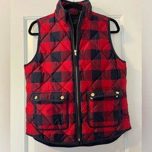 J Crew Red/Navy Vest
